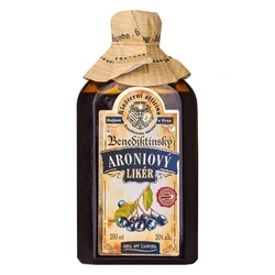 Benediktinský Aroniový likér 20%, 200 ml