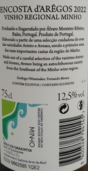 Encosta d’Arêgos - VINHO BRANCO GRANDE ESCOLHA - 2022, suché, mešní víno, Portugalsko