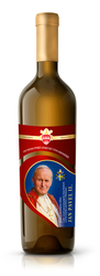 Jan Pavel II., Chardonnay 19, pozdní sběr, suché, zrálo v dubovém sudu, mešní víno, AZVK