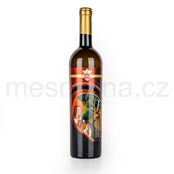 Sv. Hubert, Pinot Gris 2021, pozdní sběr, suché, mešní víno, AZVK