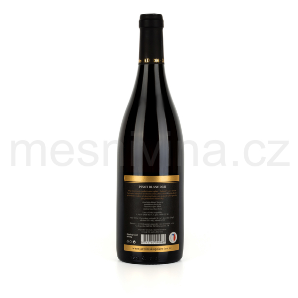 Pinot blanc - 2021, sladké, výběr z bobulí, mešní víno, AZVK  - EXCLUSIVE COLLECTION 