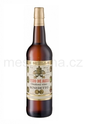 Benedetto, bílé, likérové, mešní víno, Španělsko 0,375l