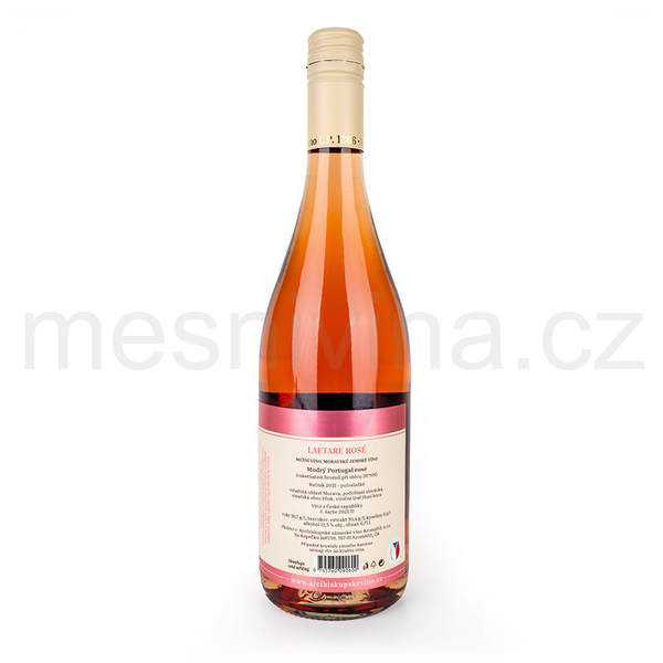 Laetare rosé - Modrý Portugal 2021 rosé, polosladké, moravské zemské víno, mešní víno, AZVK