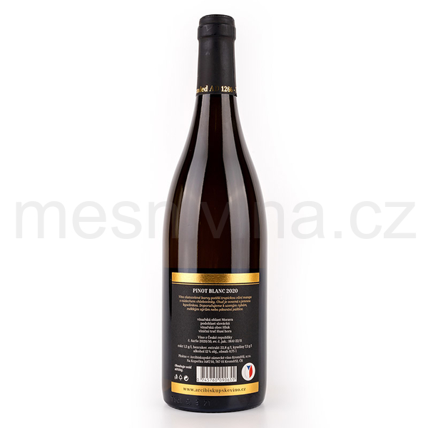 Pinot blanc - 2020, suché, pozdní sběr, zrálo v dubovém sudu, mešní víno, AZVK  - EXCLUSIVE COLLECTION